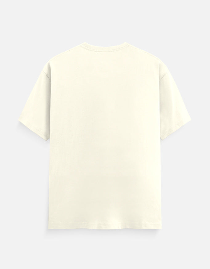 Off White cotton t-shirt with "Middle Child: Professionally Ignored" print, unisex regular fit - back view